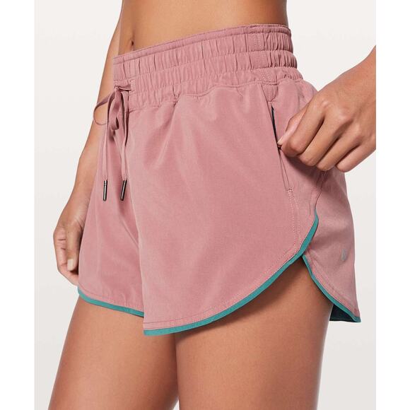 Lululemon Choose A Side Short 3" Quicksand / Sea Green Size 4 Reversible - Picture 1 of 7